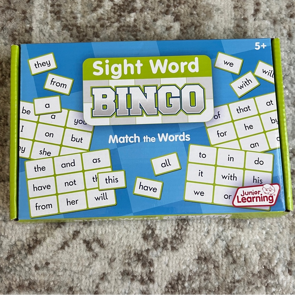 Sight Word Bingo Game
